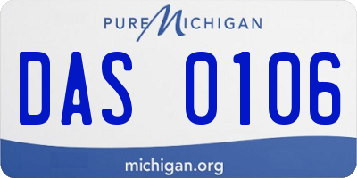 MI license plate DAS0106
