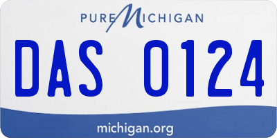 MI license plate DAS0124