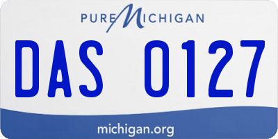 MI license plate DAS0127