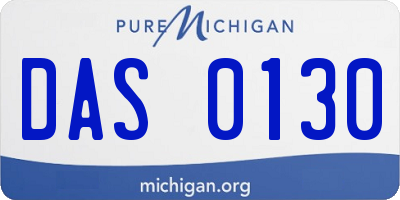 MI license plate DAS0130