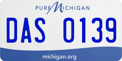 MI license plate DAS0139