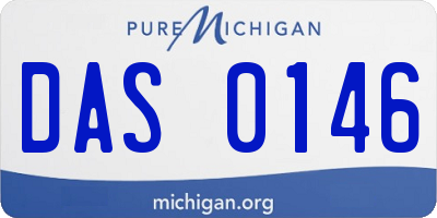 MI license plate DAS0146