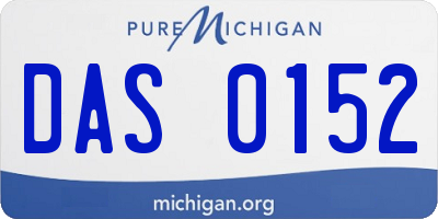 MI license plate DAS0152