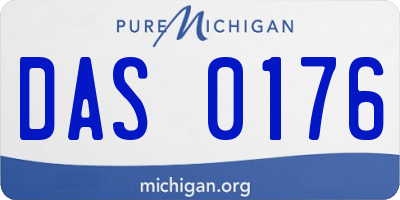 MI license plate DAS0176