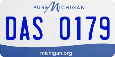 MI license plate DAS0179
