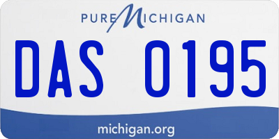 MI license plate DAS0195