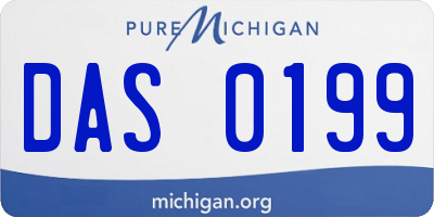 MI license plate DAS0199