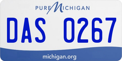 MI license plate DAS0267