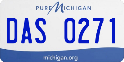 MI license plate DAS0271
