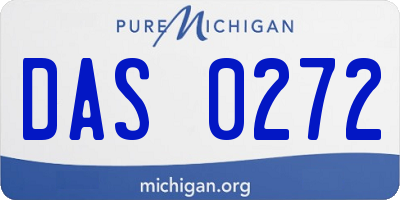 MI license plate DAS0272