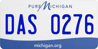 MI license plate DAS0276