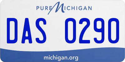 MI license plate DAS0290