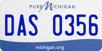 MI license plate DAS0356