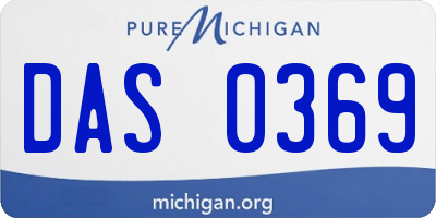 MI license plate DAS0369
