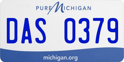 MI license plate DAS0379