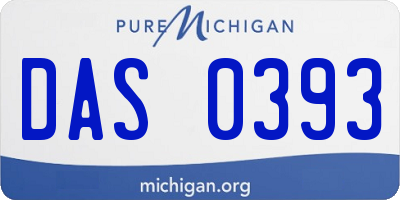 MI license plate DAS0393