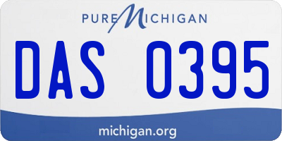 MI license plate DAS0395