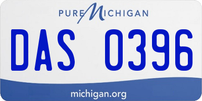 MI license plate DAS0396