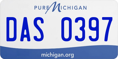 MI license plate DAS0397