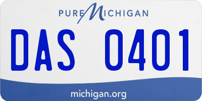 MI license plate DAS0401