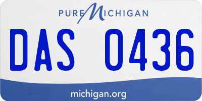 MI license plate DAS0436