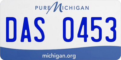 MI license plate DAS0453