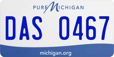 MI license plate DAS0467
