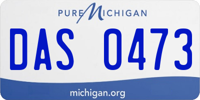 MI license plate DAS0473