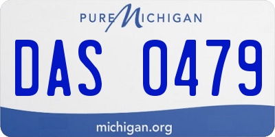 MI license plate DAS0479
