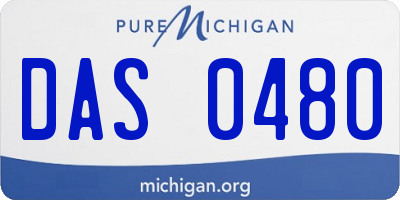 MI license plate DAS0480