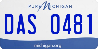 MI license plate DAS0481