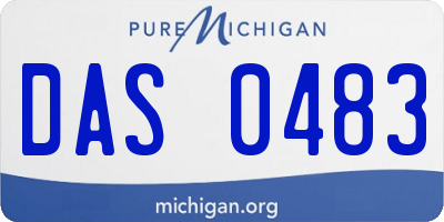 MI license plate DAS0483