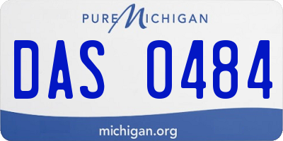 MI license plate DAS0484