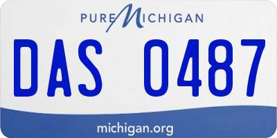 MI license plate DAS0487