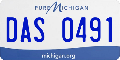 MI license plate DAS0491