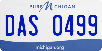 MI license plate DAS0499