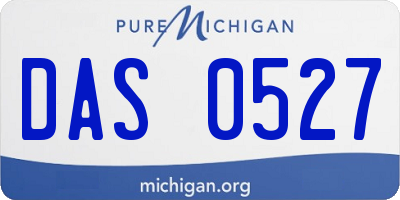 MI license plate DAS0527