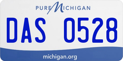 MI license plate DAS0528