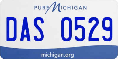 MI license plate DAS0529