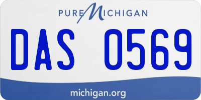 MI license plate DAS0569