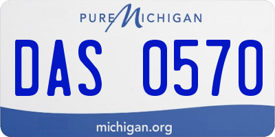MI license plate DAS0570