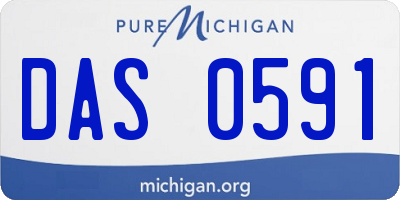 MI license plate DAS0591