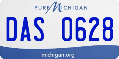 MI license plate DAS0628