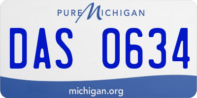 MI license plate DAS0634