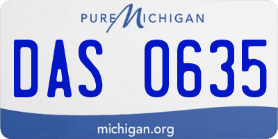 MI license plate DAS0635