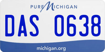 MI license plate DAS0638
