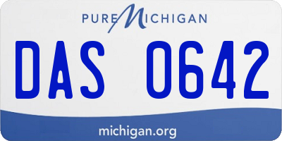 MI license plate DAS0642