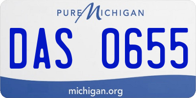 MI license plate DAS0655