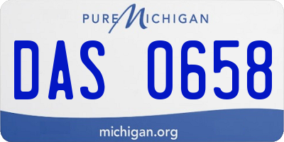 MI license plate DAS0658