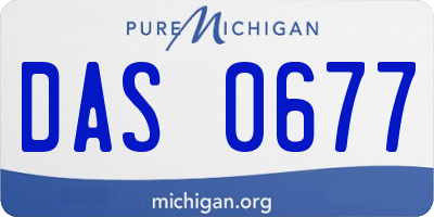 MI license plate DAS0677